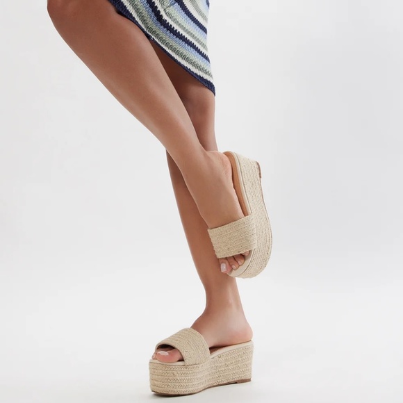 NWT Jute Platform Wedge Sandal - US7 - Picture 4 of 4